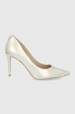 Γυναικεία Τακούνια Δερμάτινες γόβες Guess χρυσαφί