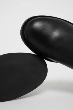 Γυναικεία Μποτάκια Δερμάτινες μπότες Guess χρώμα: μαύρο -Guess Κατάστημα unnamed file 1420