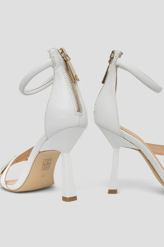 Γυναικεία Πέδιλα με τακούνι Δερμάτινα σανδάλια Guess Jeomie άσπρο 5 Γυναικεία Πέδιλα με τακούνι Δερμάτινα σανδάλια Guess Jeomie άσπρο - Image 3