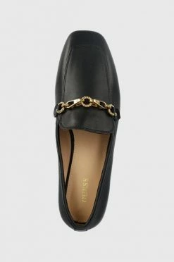 Γυναικεία Μοκασίνια Δερμάτινα μοκασίνια Guess Marta μαύρο -Guess Κατάστημα unnamed file 1580