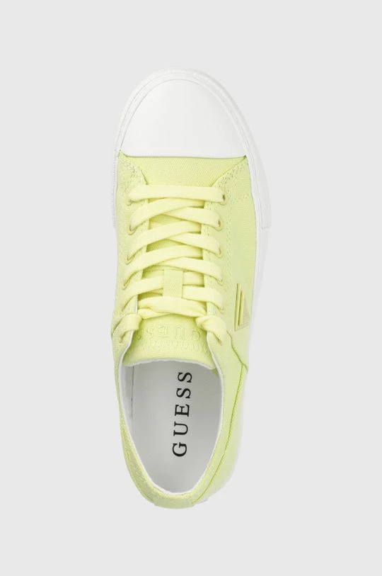 Γυναικεία Χαμηλά Πάνινα παπούτσια Guess Pranze χρώμα: κίτρινο 6 Γυναικεία Χαμηλά Πάνινα παπούτσια Guess Pranze χρώμα: κίτρινο - Image 4