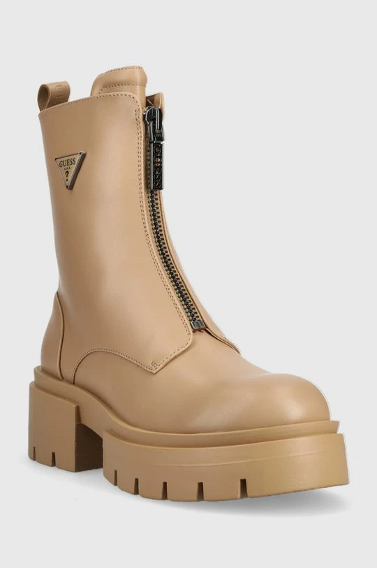 Γυναικεία Μποτάκια Guess Leila μπεζ 4 Γυναικεία Μποτάκια Guess Leila μπεζ - Image 2