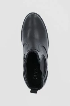 Γυναικεία Μποτάκια Δερμάτινες μπότες Τσέλσι Guess χρώμα: μαύρο -Guess Κατάστημα unnamed file 1700