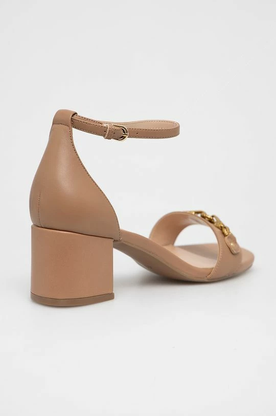 Γυναικεία Πέδιλα με τακούνι Δερμάτινα σανδάλια Guess Sara μπεζ 4 Γυναικεία Πέδιλα με τακούνι Δερμάτινα σανδάλια Guess Sara μπεζ - Image 2