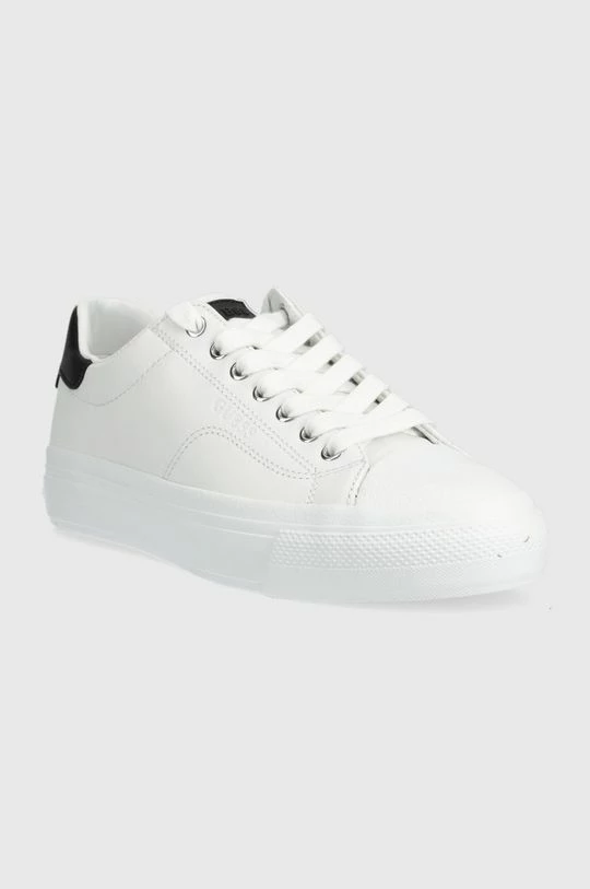 Γυναικεία Sneakers Δερμάτινα αθλητικά παπούτσια Guess Jianaa άσπρο 4 Γυναικεία Sneakers Δερμάτινα αθλητικά παπούτσια Guess Jianaa άσπρο - Image 2
