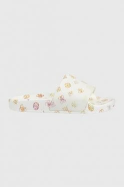 Γυναικεία Σαγιονάρες Παντόφλες Guess χρώμα: άσπρο