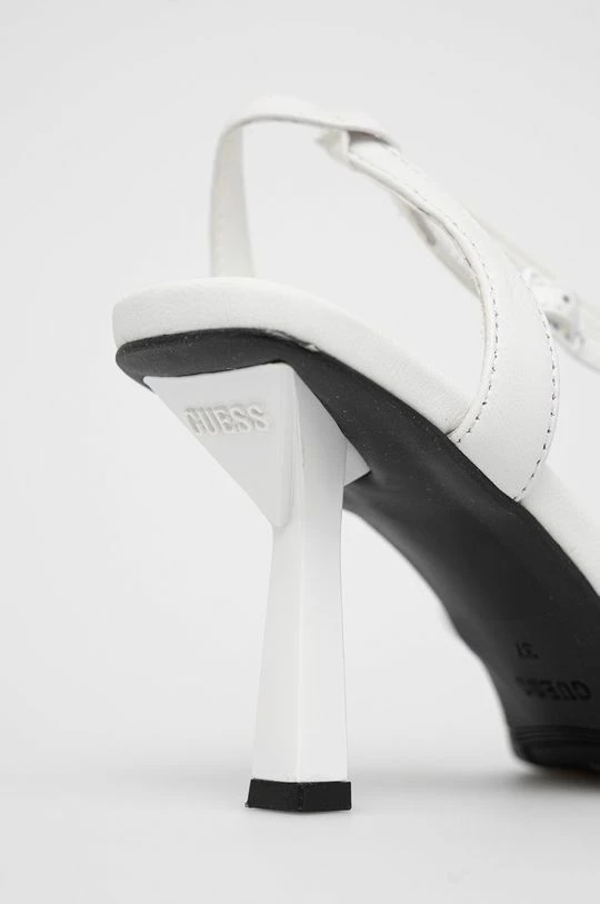 Γυναικεία Πέδιλα με τακούνι Δερμάτινα σανδάλια Guess Dezza άσπρο 5 Γυναικεία Πέδιλα με τακούνι Δερμάτινα σανδάλια Guess Dezza άσπρο - Image 3