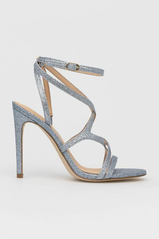 Γυναικεία Πέδιλα με τακούνι Σανδάλια Guess Fennela ασημί 3 Γυναικεία Πέδιλα με τακούνι Σανδάλια Guess Fennela ασημί