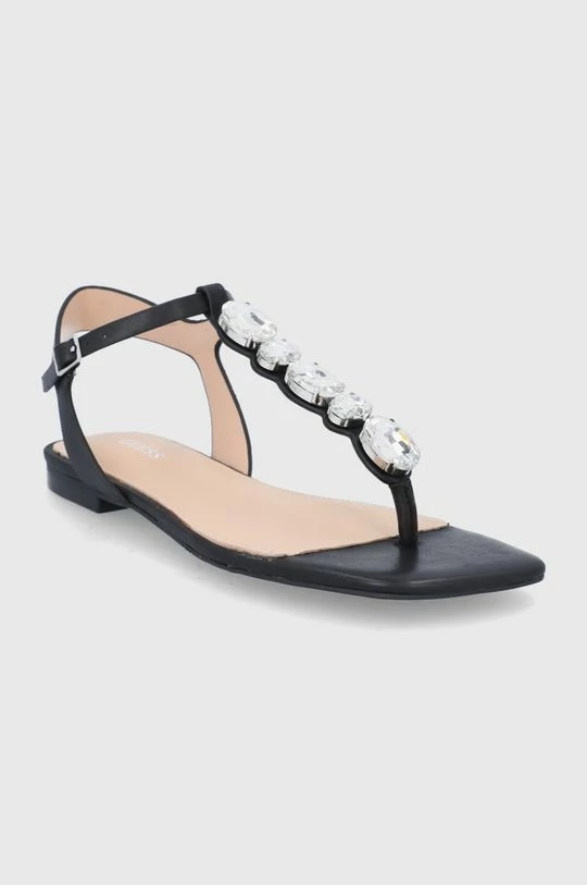 Γυναικεία Σανδάλια Δερμάτινα σανδάλια Guess Sefora χρώμα: μαύρο 4 Γυναικεία Σανδάλια Δερμάτινα σανδάλια Guess Sefora χρώμα: μαύρο - Image 2