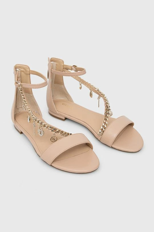 Γυναικεία Σανδάλια Δερμάτινα σανδάλια Guess Radhika χρώμα: μπεζ 4 Γυναικεία Σανδάλια Δερμάτινα σανδάλια Guess Radhika χρώμα: μπεζ - Image 2