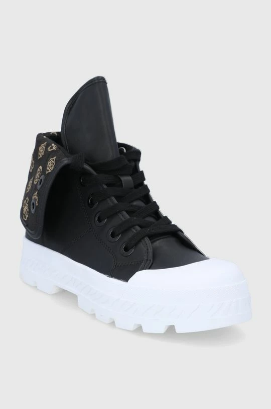 Γυναικεία Ψηλά Πάνινα παπούτσια Guess χρώμα: μαύρο 4 Γυναικεία Ψηλά Πάνινα παπούτσια Guess χρώμα: μαύρο - Image 2