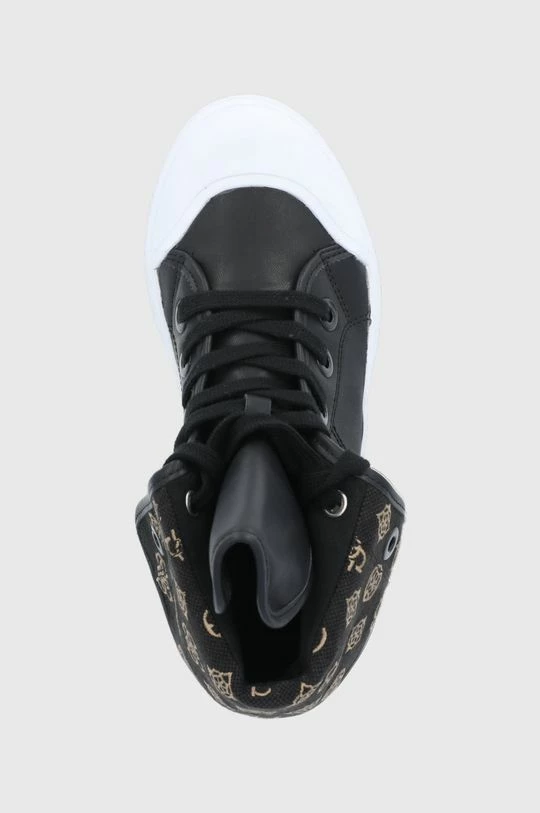 Γυναικεία Ψηλά Πάνινα παπούτσια Guess χρώμα: μαύρο 6 Γυναικεία Ψηλά Πάνινα παπούτσια Guess χρώμα: μαύρο - Image 4