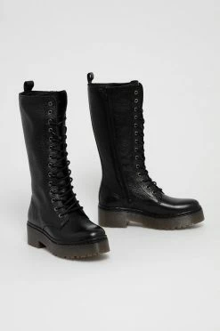 Γυναικεία Μποτάκια Δερμάτινα Workers Guess χρώμα: μαύρο -Guess Κατάστημα unnamed file 2082