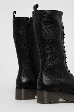 Γυναικεία Μποτάκια Δερμάτινα Workers Guess χρώμα: μαύρο -Guess Κατάστημα unnamed file 2083