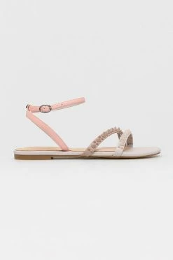 Γυναικεία Σανδάλια Guess Teagin χρώμα: μπεζ