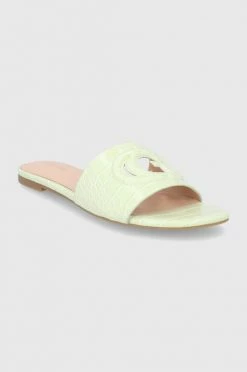 Γυναικεία Σαγιονάρες Παντόφλες Guess Tashia χρώμα: κίτρινο -Guess Κατάστημα unnamed file 2152