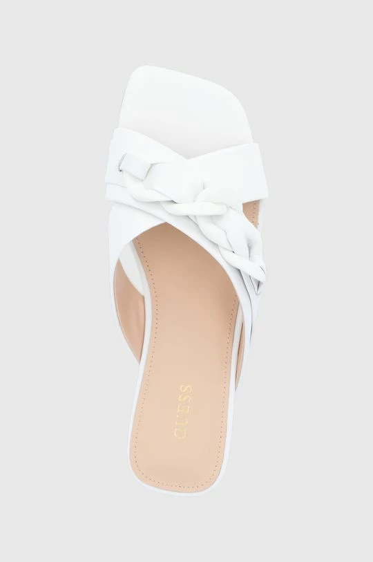 Γυναικεία Σαγιονάρες Δερμάτινες παντόφλες Guess Sameya χρώμα: άσπρο 6 Γυναικεία Σαγιονάρες Δερμάτινες παντόφλες Guess Sameya χρώμα: άσπρο - Image 4