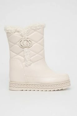 Γυναικεία Μπότες χιονιού Guess κρεμ