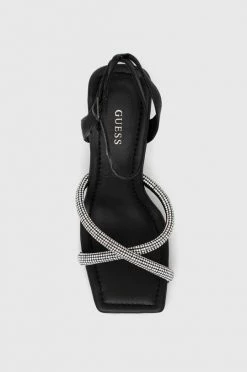 Γυναικεία Πέδιλα με τακούνι Σανδάλια Guess Dezze μαύρο -Guess Κατάστημα unnamed file 2286