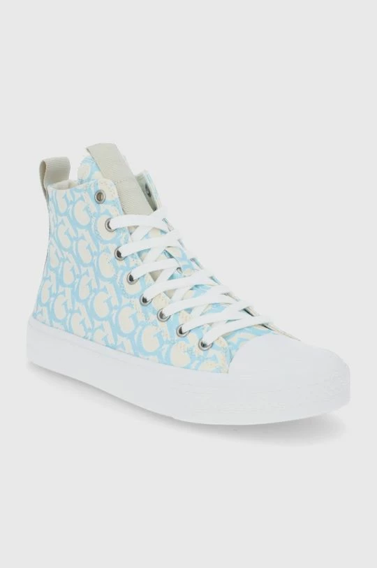 Γυναικεία Ψηλά Πάνινα παπούτσια Guess χρώμα: τιρκουάζ 4 Γυναικεία Ψηλά Πάνινα παπούτσια Guess χρώμα: τιρκουάζ - Image 2