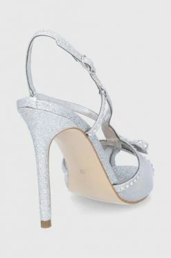 Γυναικεία Πέδιλα με τακούνι Σανδάλια Guess ασημί -Guess Κατάστημα unnamed file 2349