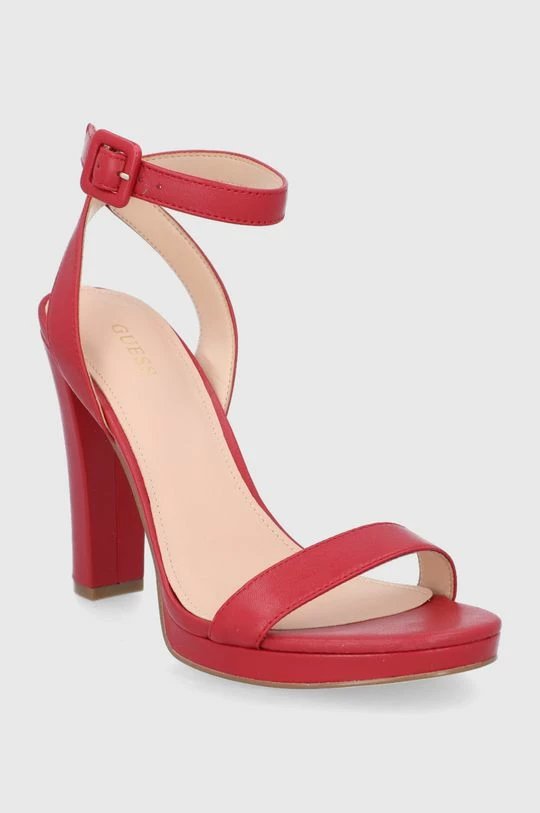 Γυναικεία Πέδιλα με τακούνι Guess - Δερμάτινα σανδάλια Guess - Δερμάτινα σανδάλια κόκκινο 4 Γυναικεία Πέδιλα με τακούνι Guess - Δερμάτινα σανδάλια Guess - Δερμάτινα σανδάλια κόκκινο - Image 2