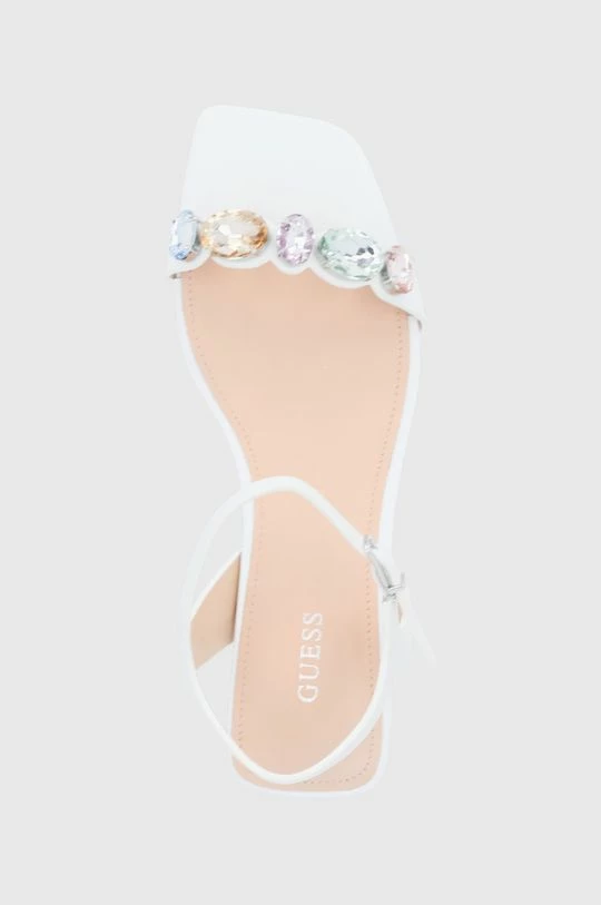 Γυναικεία Πέδιλα με τακούνι Guess - Δερμάτινα σανδάλια Guess - Δερμάτινα σανδάλια λευκό 6 Γυναικεία Πέδιλα με τακούνι Guess - Δερμάτινα σανδάλια Guess - Δερμάτινα σανδάλια λευκό - Image 4
