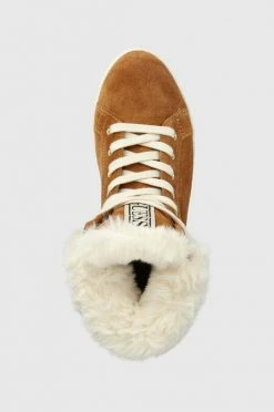 Γυναικεία Μποτάκια Σουέτ μπότες Guess Ruke2 χρώμα: καφέ -Guess Κατάστημα unnamed file 302