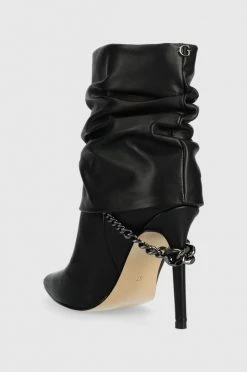 Γυναικεία Μποτάκια Δερμάτινες μπότες Guess Sabrea χρώμα: μαύρο -Guess Κατάστημα unnamed file 326