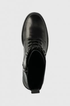 Γυναικεία Μποτάκια Δερμάτινες μπότες Guess γυναικείες, χρώμα: μαύρο -Guess Κατάστημα unnamed file 354