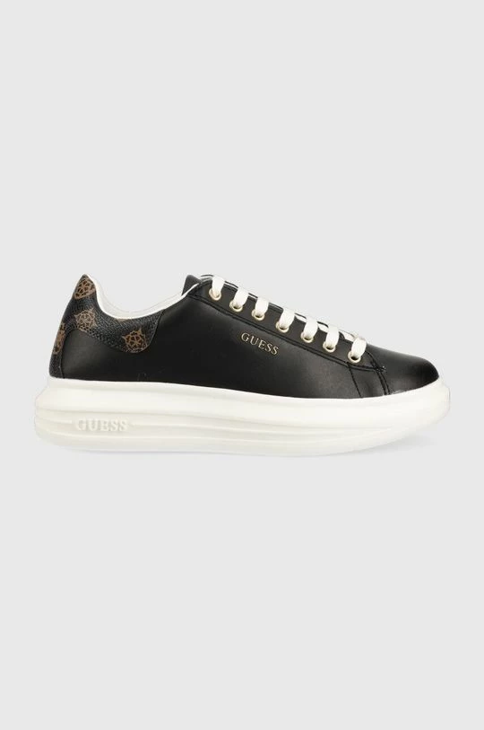 Γυναικεία Sneakers Δερμάτινα αθλητικά παπούτσια Guess Vibo μαύρο 3 Γυναικεία Sneakers Δερμάτινα αθλητικά παπούτσια Guess Vibo μαύρο