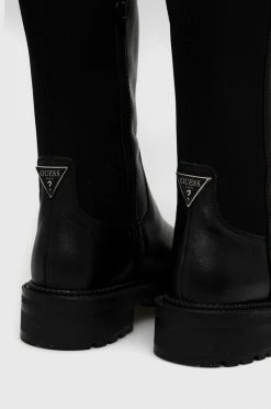 Γυναικεία Μπότες Δερμάτινες μπότες Guess Carmen χρώμα: μαύρο -Guess Κατάστημα unnamed file 553