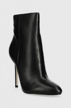 Γυναικεία Μποτάκια Δερμάτινες μπότες Guess Reddi χρώμα: μαύρο -Guess Κατάστημα unnamed file 584