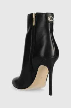 Γυναικεία Μποτάκια Δερμάτινες μπότες Guess Reddi χρώμα: μαύρο -Guess Κατάστημα unnamed file 585