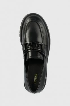 Γυναικεία Μοκασίνια Δερμάτινα μοκασίνια Guess Ilary μαύρο -Guess Κατάστημα unnamed file 63