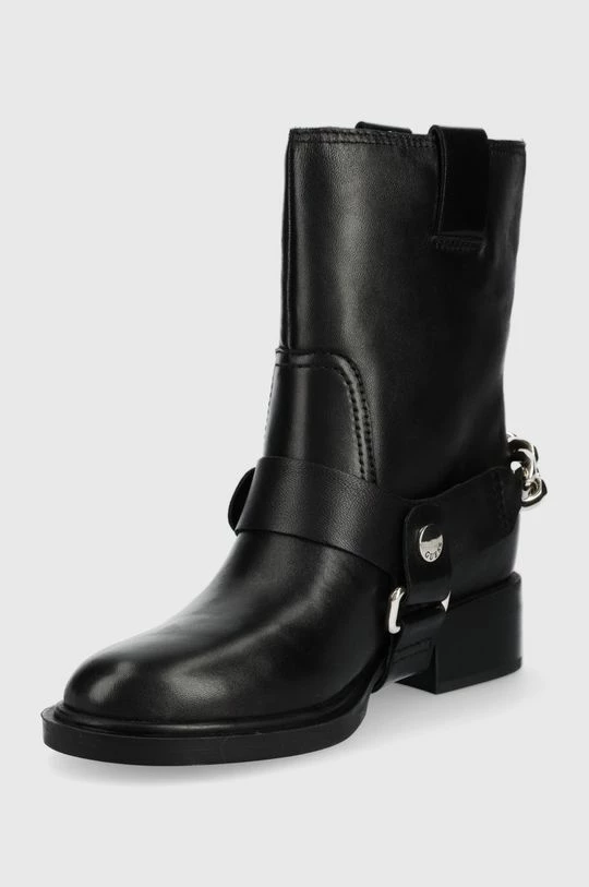Γυναικεία Μποτάκια Δερμάτινες μπότες Guess Ruben χρώμα: μαύρο 5 Γυναικεία Μποτάκια Δερμάτινες μπότες Guess Ruben χρώμα: μαύρο - Image 3