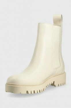 Γυναικεία Μποτάκια Δερμάτινες μπότες τσέλσι Guess Oakess χρώμα: μπεζ -Guess Κατάστημα unnamed file 72