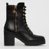 Γυναικεία Μποτάκια Guess χρώμα: μαύρο