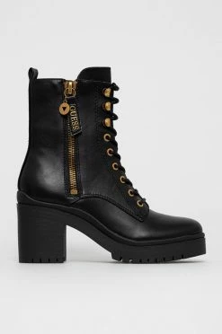 Γυναικεία Μποτάκια Guess χρώμα: μαύρο