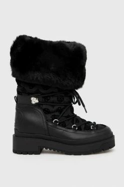 Γυναικεία Μπότες χιονιού Guess χρώμα: μαύρο