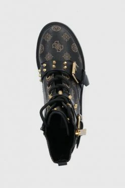 Γυναικεία Μποτάκια εργασίας Guess χρώμα: καφέ -Guess Κατάστημα unnamed file 818