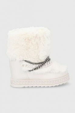 Γυναικεία Μπότες χιονιού Guess κρεμ