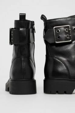 Γυναικεία Μποτάκια Δερμάτινα Workers Guess χρώμα: μαύρο -Guess Κατάστημα unnamed file 950